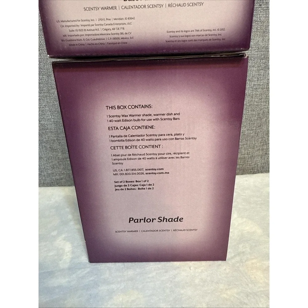 NEW‎ Scentsy Parlor Shade & Base Lampshade Collection Warmer Edison Bulb RETIRED